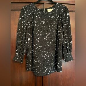 Black and White Blouse